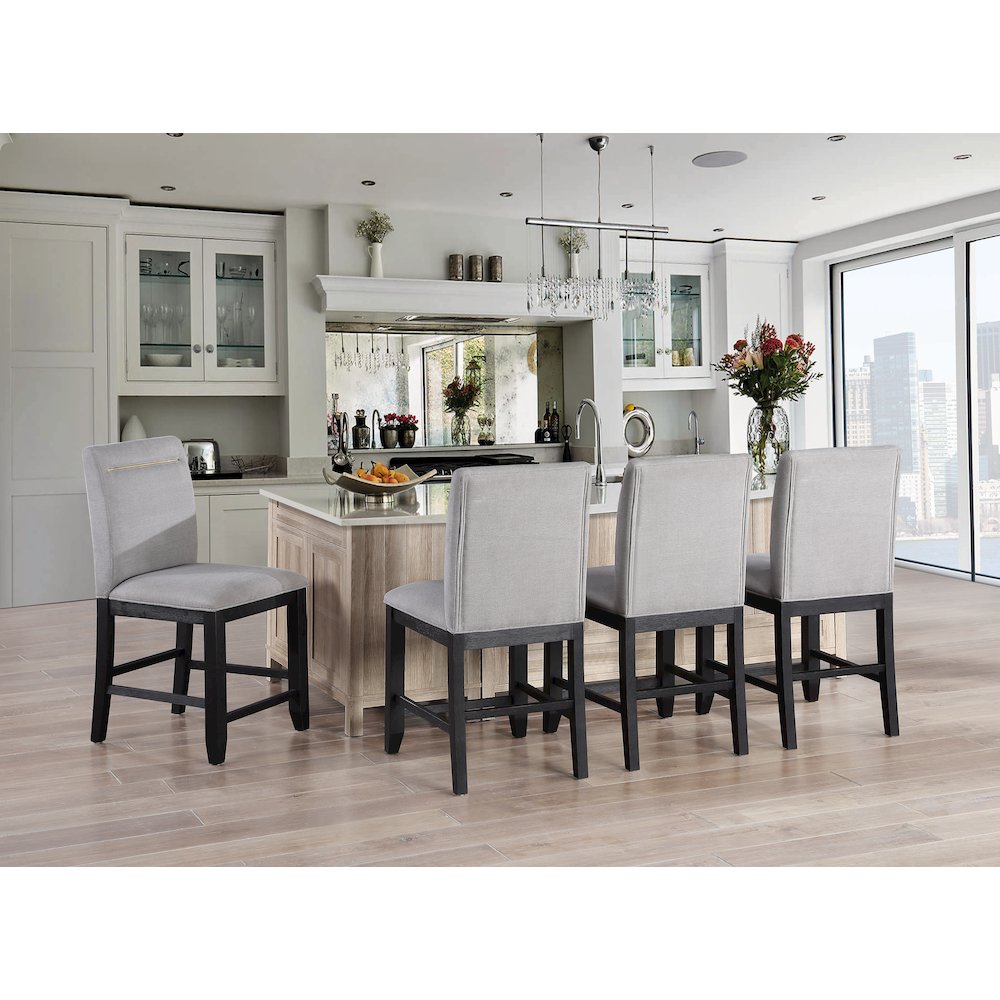 Yves 8pc Counter Height Dining Set