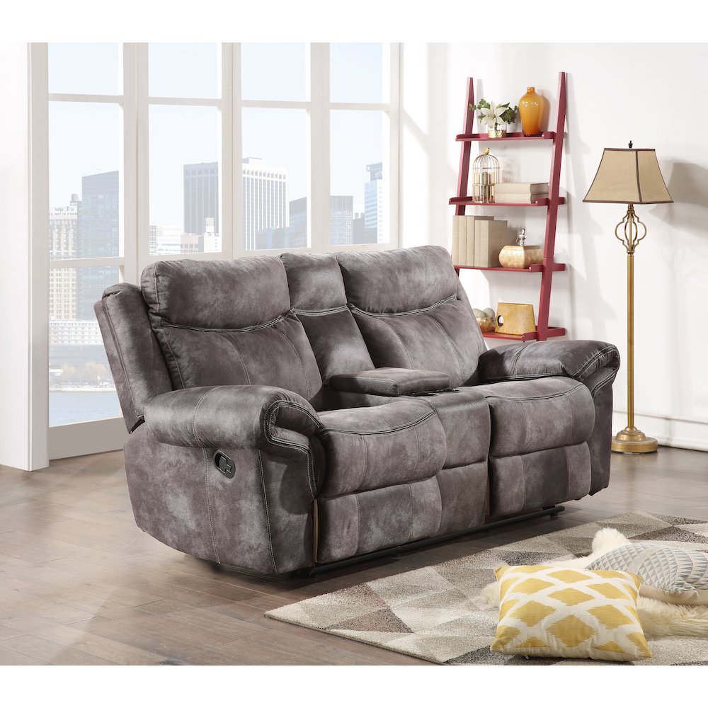 Nashville Glider Recliner Conso Grey