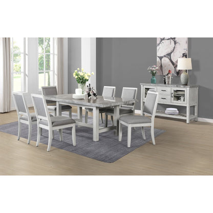 Canova 5pc Dining Gray Marble