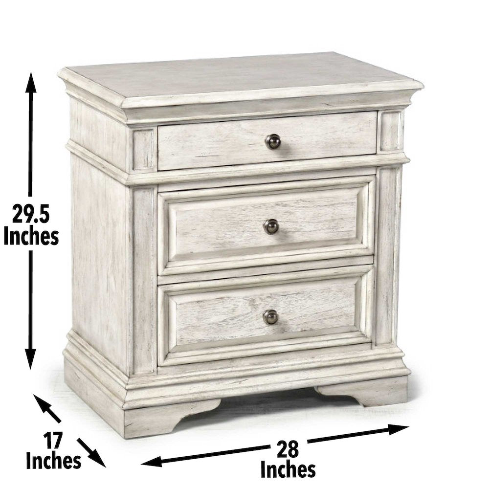 Highland Park Queen 4PC Set White