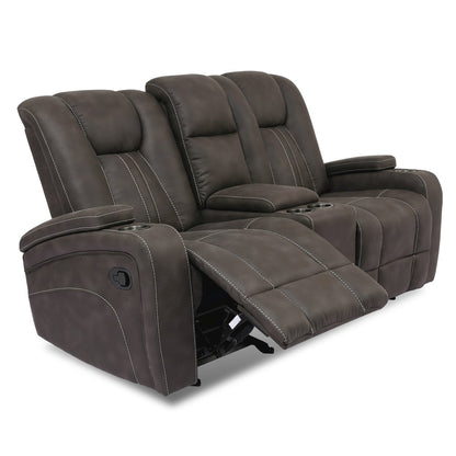 Marlow Charcoal Manual Recliner Sofa