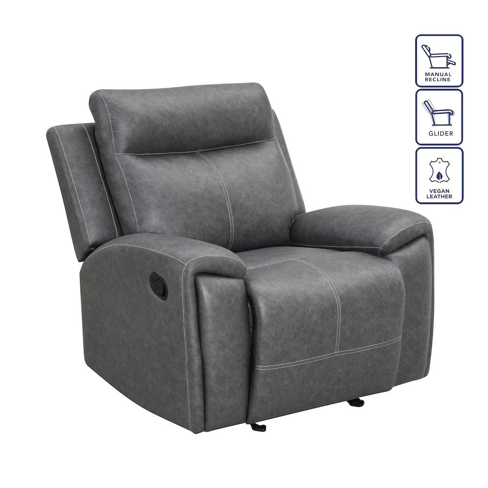 Gaston 3-Piece Manual Reclining Set