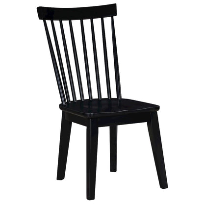Vaughn Black Modern Shaker Side Chair