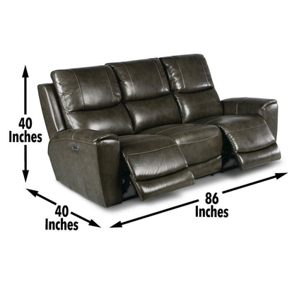Laurel 2pc Power Reclining Grey