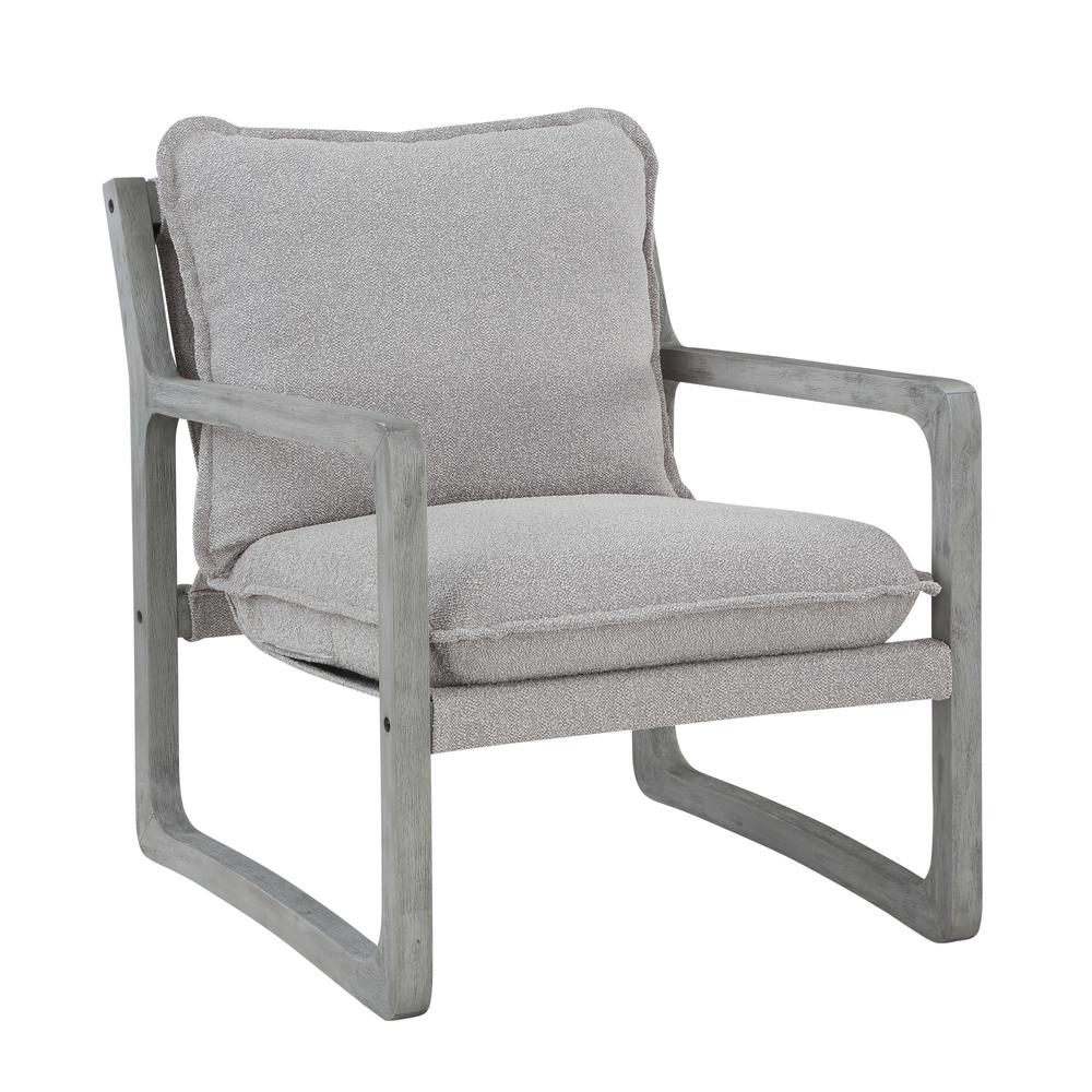 Kai Upholstered Accent Chair, Gray