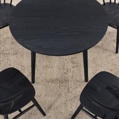 Willow Black Round Table