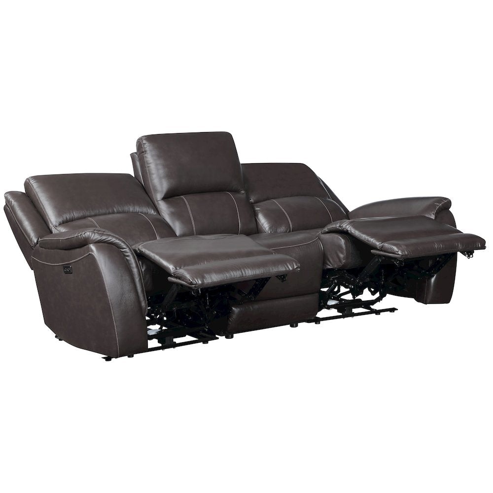 Alexandria Power Leather Reclining Sofa