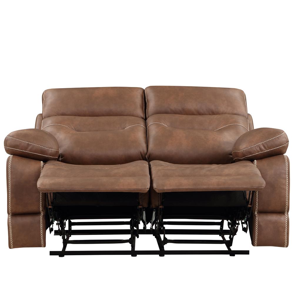 Rudger Manual Motion Loveseat Brown