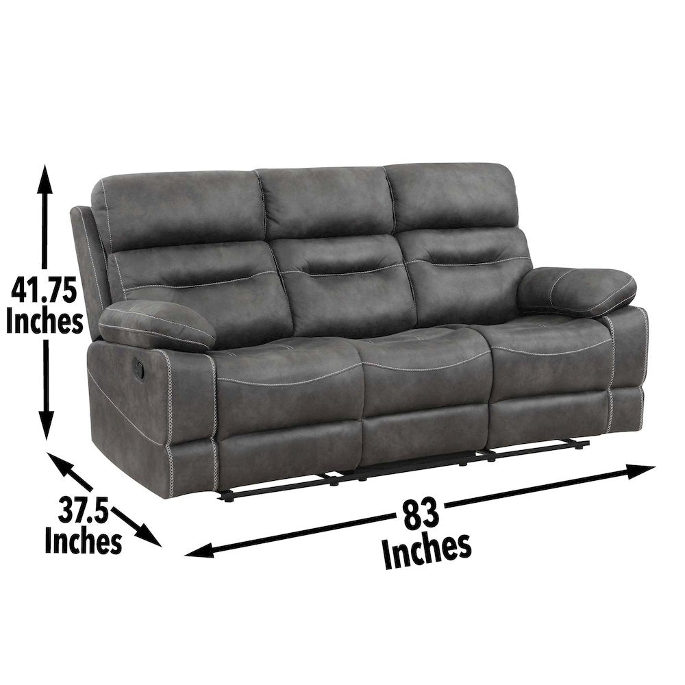 Rudger Gray Manual Sofa