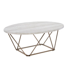 Rowan Faux Marble Top Coffee Table