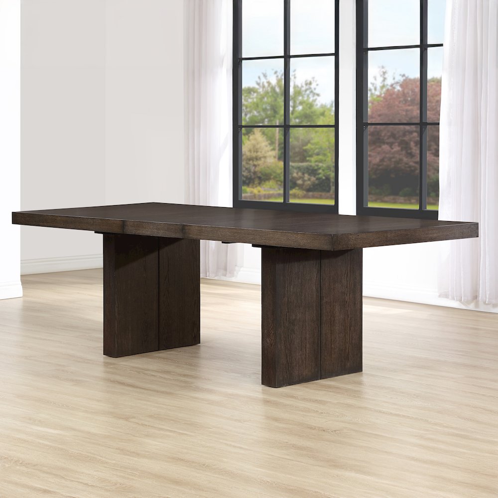 Evan 78-96 inch Dining Table with 18" Leaf
