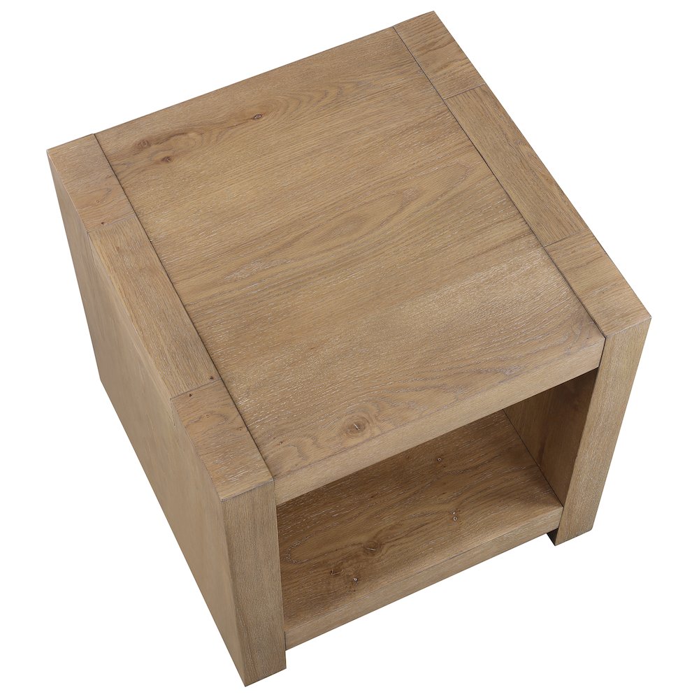 Aubrey End Table, Brown