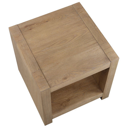 Aubrey End Table, Brown