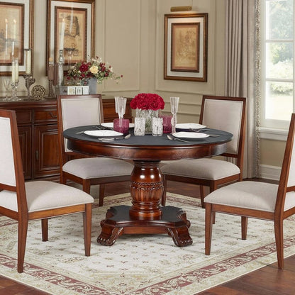 48 Inch Round Kitchen Table Set for 4 – Oval Dining Table