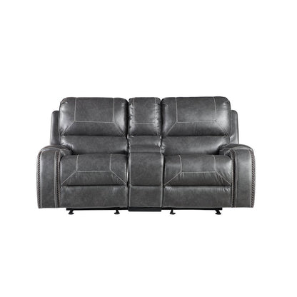 Keily Gray Manual Console Loveseat