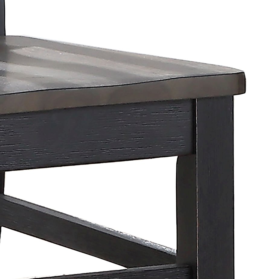 Raven Noir Dining Table and 4 Chairs
