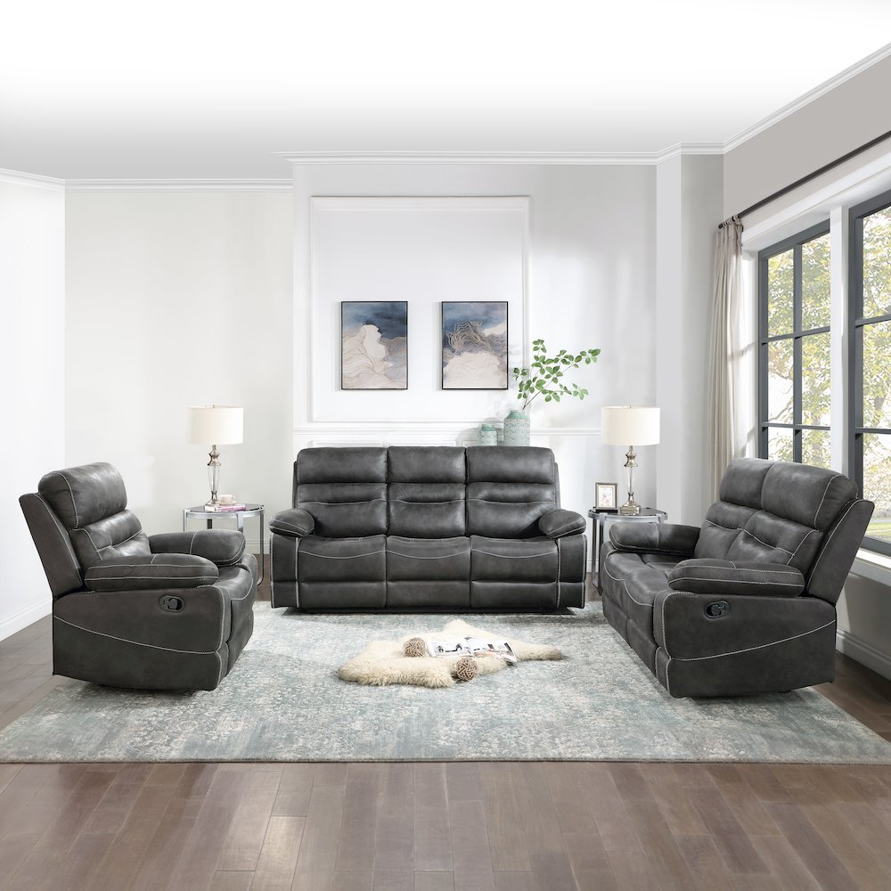 Rudger Gray Manual Loveseat