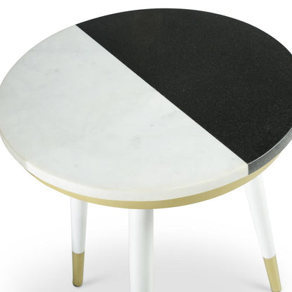 Taj 2-Pack Marble Top Side Tbls