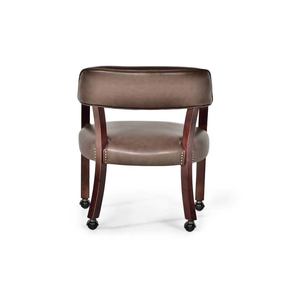 Tournament Captains Chair w/Casters, Brown