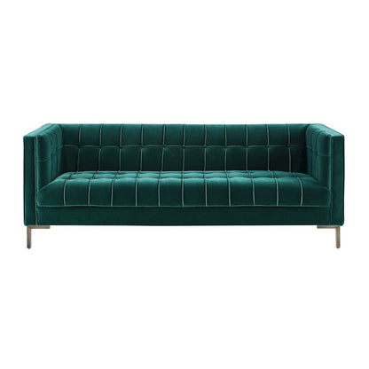 Isaac Green Velvet Sofa