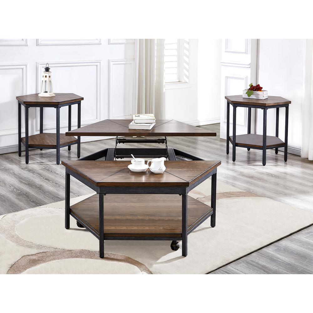 Ultimo Hexagon End Table