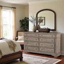 Distressed Driftwood Colored Dresser for Bedroom - Solid Wood Frame