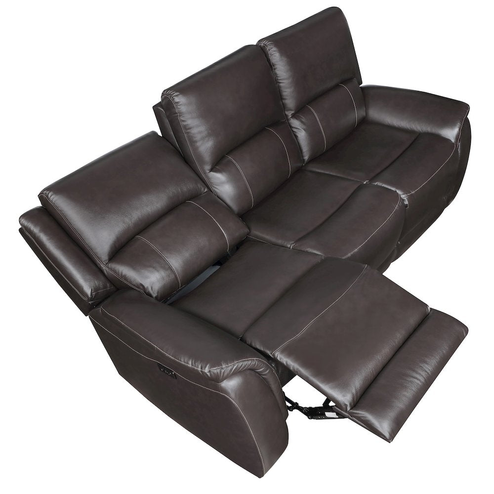 Alexandria Power Leather Reclining Sofa