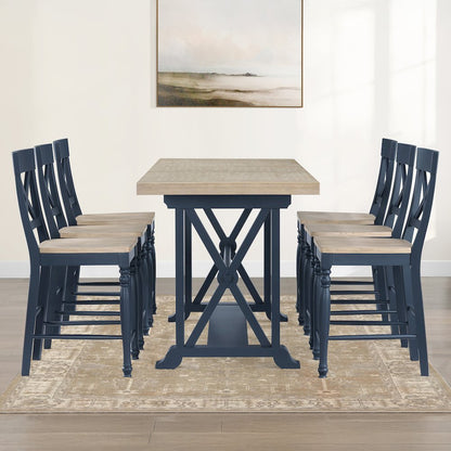 Darcy 7pc Counter Dining Set Blue