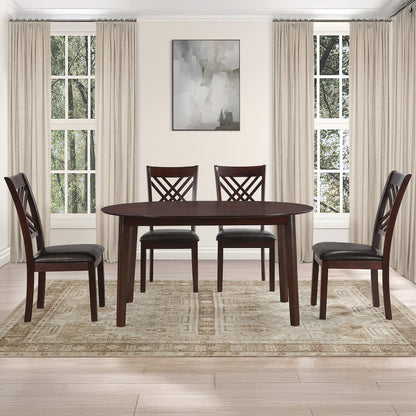 Adrian Oval Table - 5pcs Set (T+4S)
