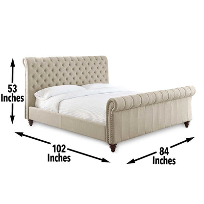 Swanson King Bed Sand