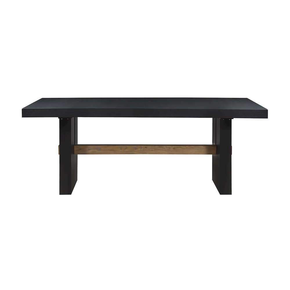 Aubrey 78-96" Dining Table w/18" Leaf, Black