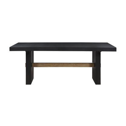 Aubrey 78-96" Dining Table w/18" Leaf, Black