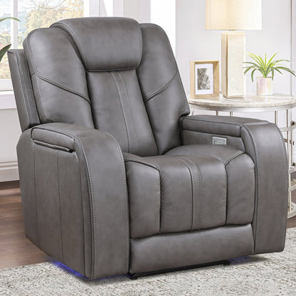 Daniel Triple Pwr Leather Theat Recliner