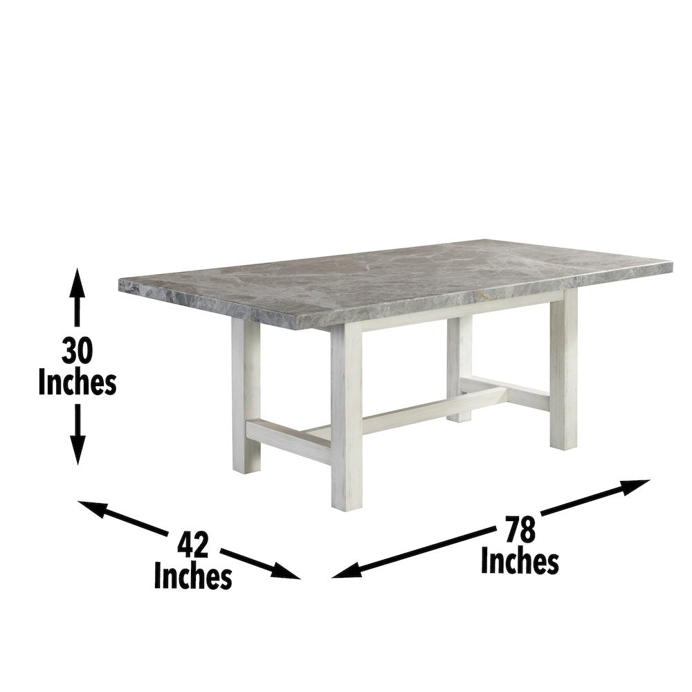 Canova 5pc Dining Gray Marble