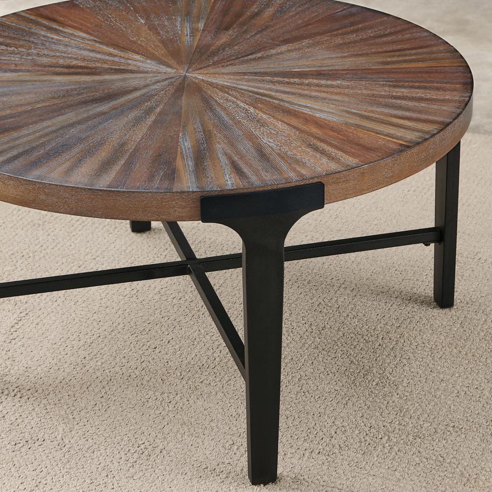 Chevron Round Cocktail Table
