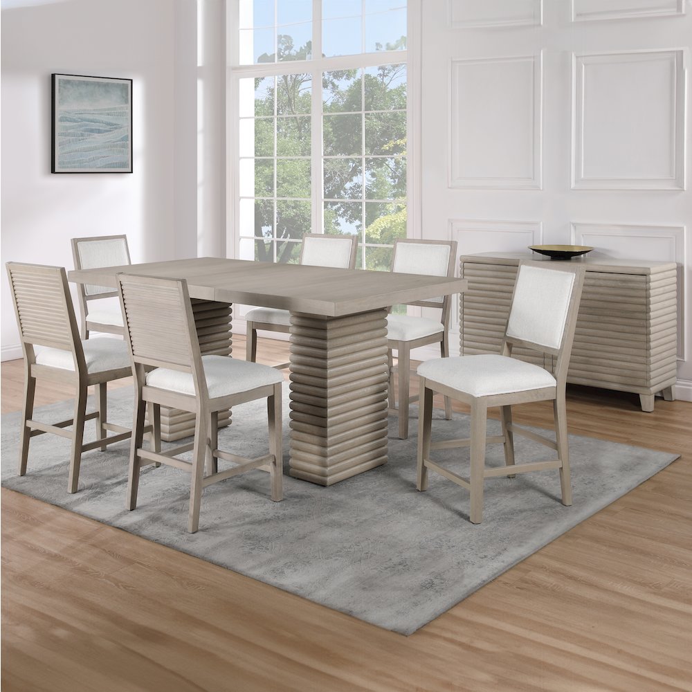 Lily 7-Piece Counter Dining Set
