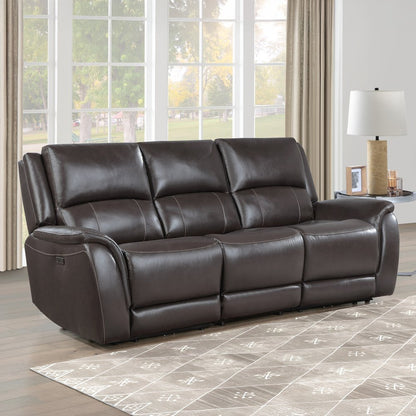 Alexandria Power Leather Reclining Sofa