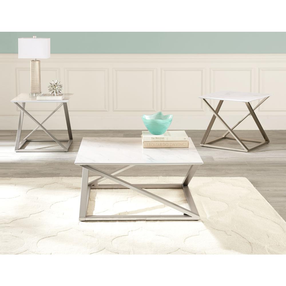 Zurich Faux White Marble Top