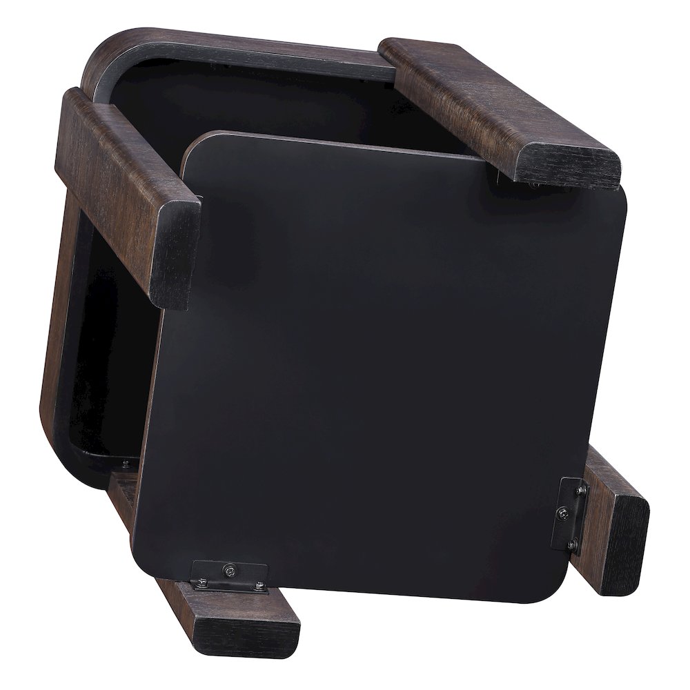 Salina Espresso Square End Table