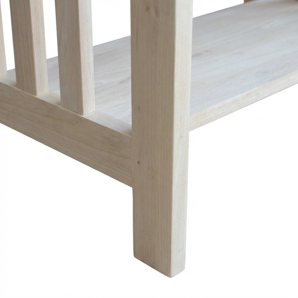 Unfinished Computer Stand With Sleek Design And Sturdy Construction