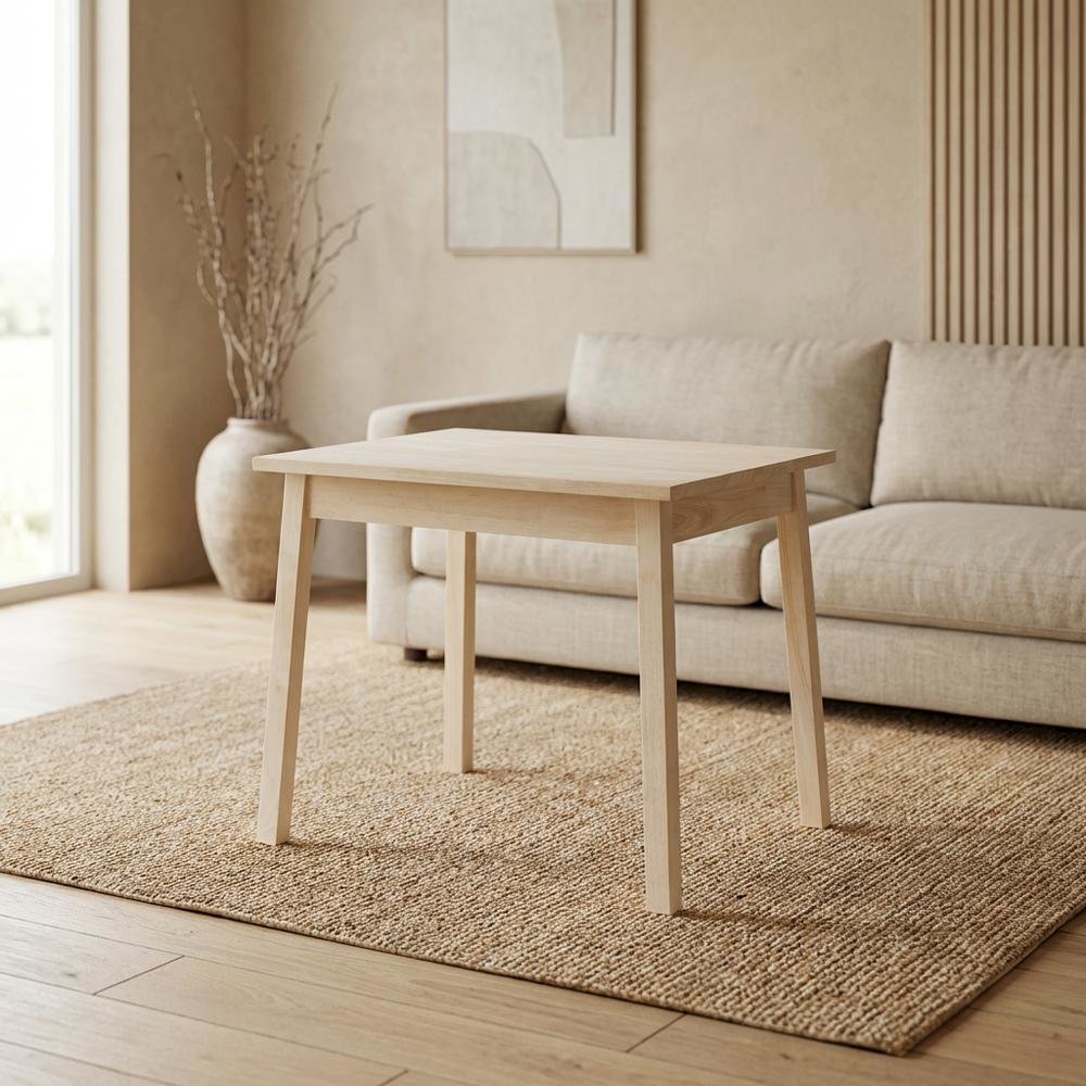Child's Unfinished Coffee Table with Wipe-Clean Surface