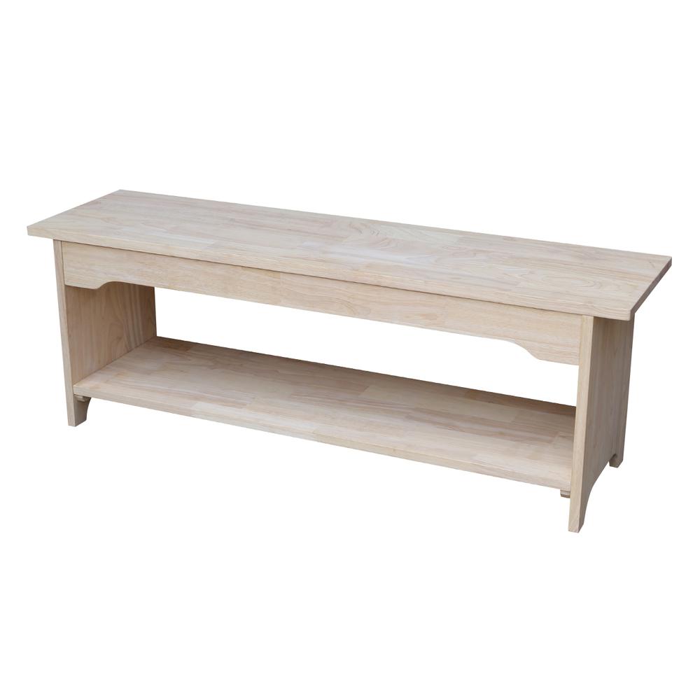 Brookstone Bench - 48" Long , Unfinished