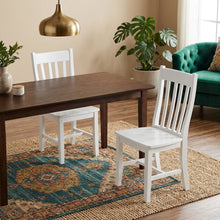Hardwood Cafe Dining Chairs for Kitchen Table, Set of Two, Dining Room