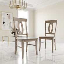 Solid Hardwood Dining Chairs with Washed Finish for Dining Room