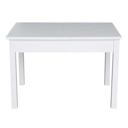 Table With Lift Up Top For Storage, White