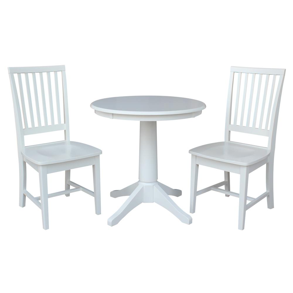 30" Round Top Pedestal Table - 28.9"H