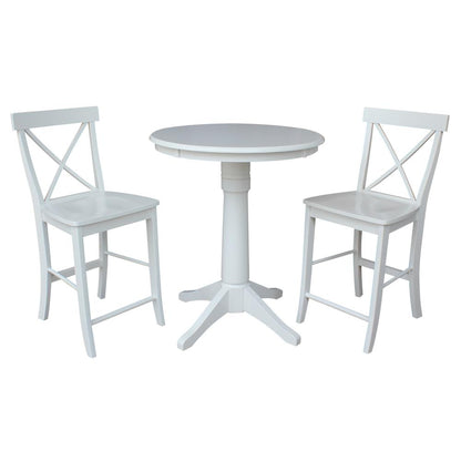 30" Round Top Pedestal Table - 28.9"H