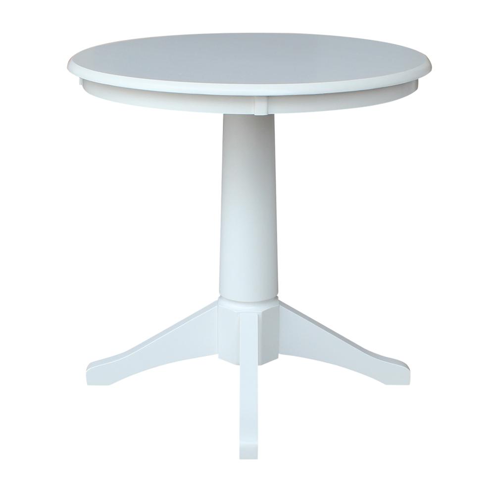 30" Round Top Pedestal Table - 28.9"H