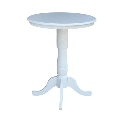 30" Round Top Pedestal Table - 34.9"H