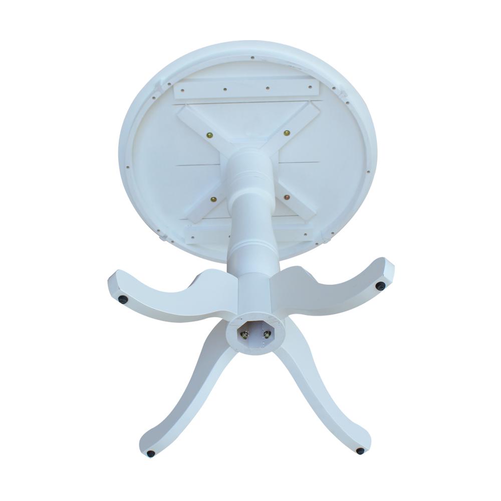 30" Round Top Pedestal Table - 34.9"H